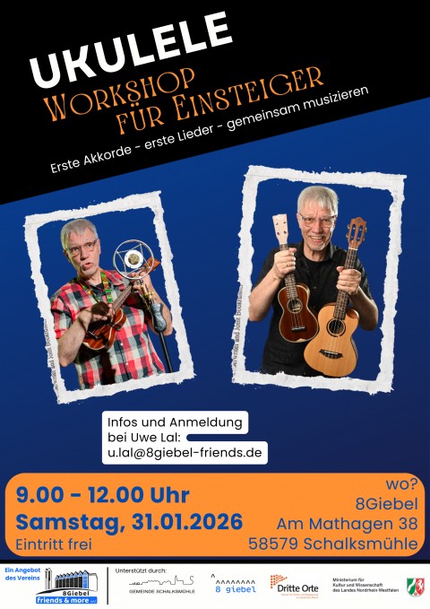 Plakat: 8Giebel friends & more e. V.